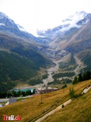 Alp Grüm mit Palü Gletscher