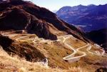 Tremola alte Gotthard Strasse im Herbst