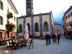 Poschiavo Dorfplatz im Puschlav