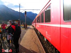 Rhätische Bahn Haltstatio Diavolazza