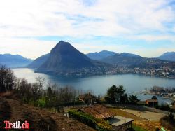 Lago di Lugano mit San Salvatore