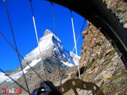 RadBlick aufs Matterhorn mit Hörnlihütte