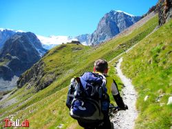 Aufstieg zur Schönbiel SAC Hütte