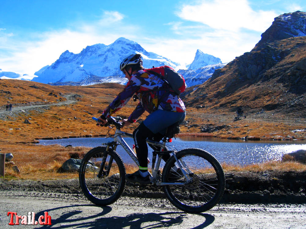 Schwarzsee Zermatt mit Breithorn und Klein Matterhorn