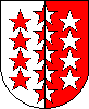 Kanton Wappen Wallis Kanton Valais Flagge