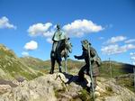 Gedenkstatue zu Ehren von General Suworow auf dem Gotthard Hospiz
