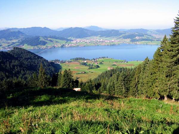 Sihlsee mit Einsiedeln